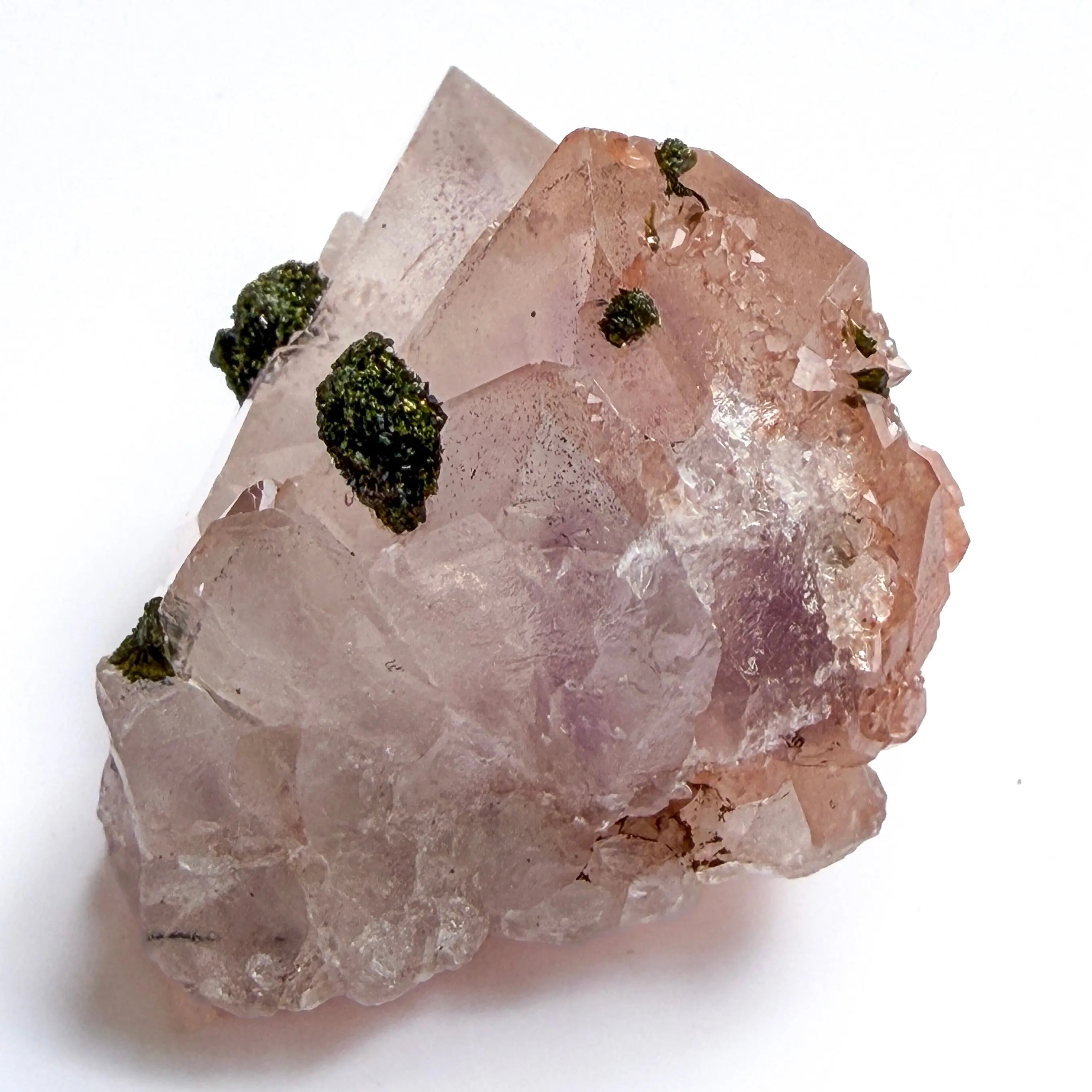 Sichuan Garden Quartz - Pink Amethyst with Epidote, Hematite Inclusions view 6